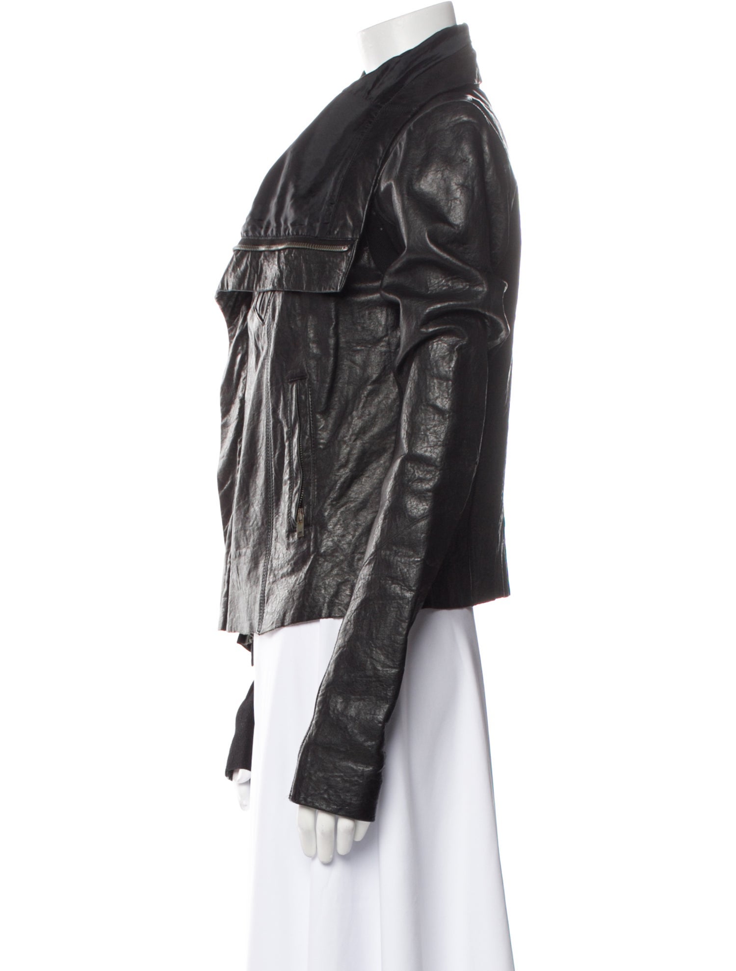 Rick Owens Lamb Leather Biker Jacket