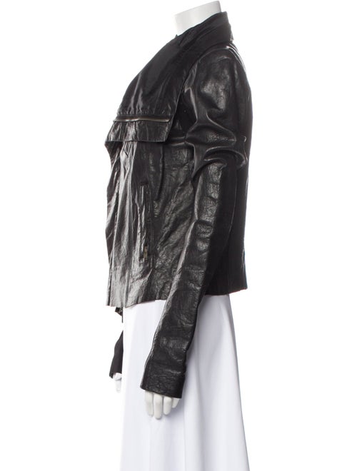 Rick Owens Lamb Leather Biker Jacket