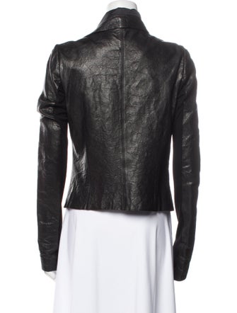 Rick Owens Lamb Leather Biker Jacket