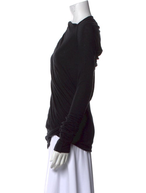 Rick Owens Bateau Neckline Long Sleeve Top