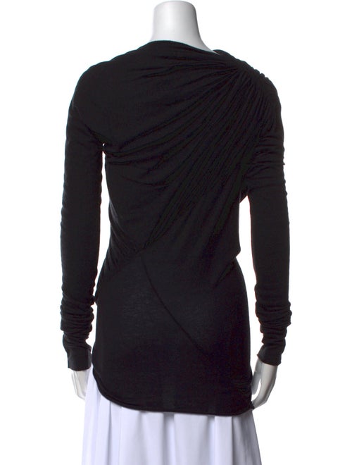 Rick Owens Bateau Neckline Long Sleeve Top