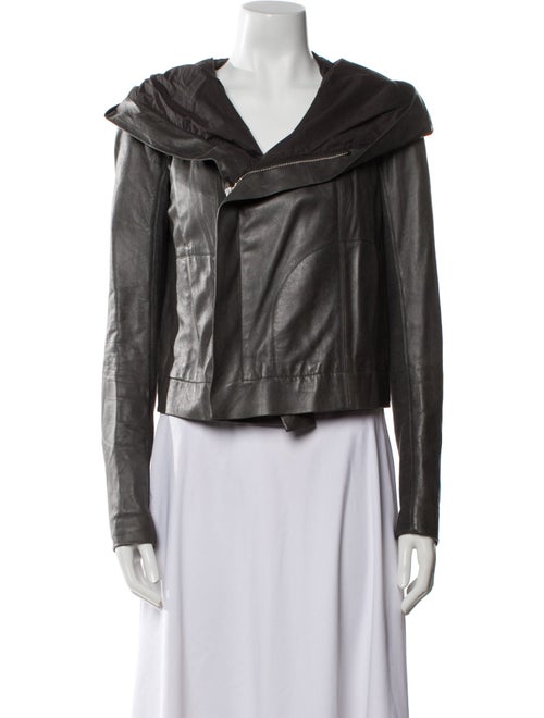 Rick Owens Leather Biker Jacket