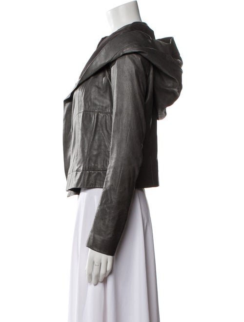 Rick Owens Leather Biker Jacket