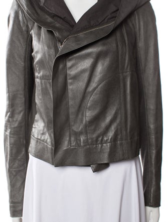 Rick Owens Leather Biker Jacket