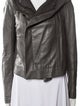 Rick Owens Leather Biker Jacket