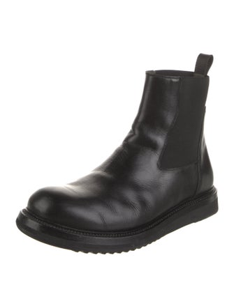 Rick Owens Leather Chelsea Boots