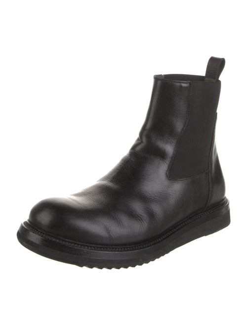 Rick Owens Leather Chelsea Boots