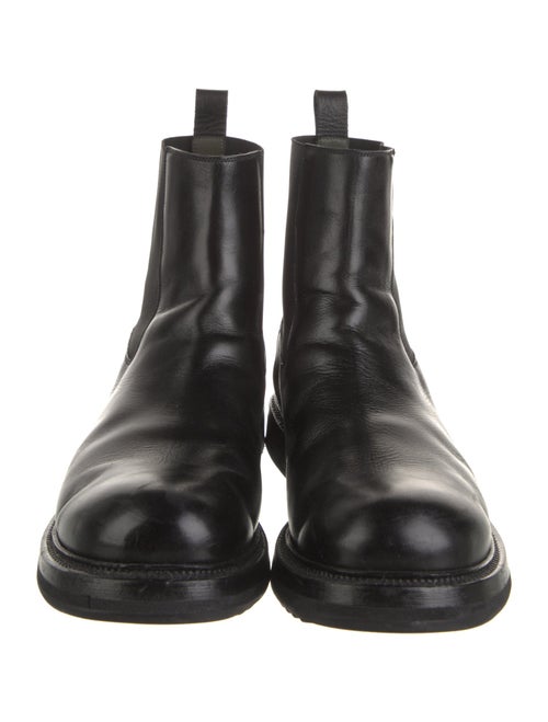 Rick Owens Leather Chelsea Boots