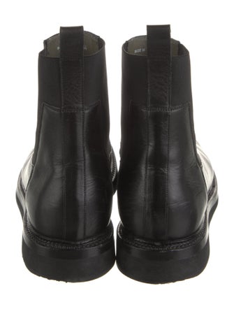 Rick Owens Leather Chelsea Boots