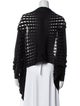 Rick Owens Virgin Wool Open Front Sweater