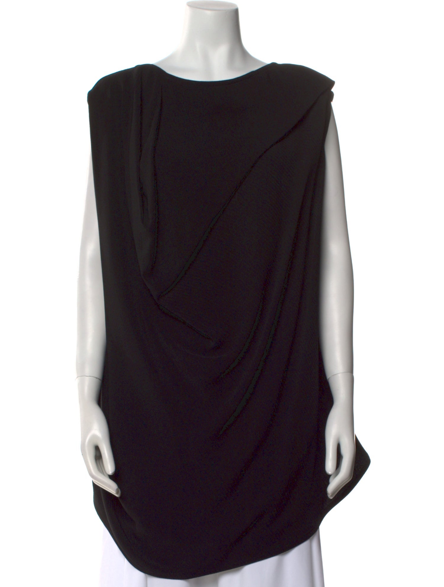 Rick Owens Cowl Neck Sleeveless Tunic