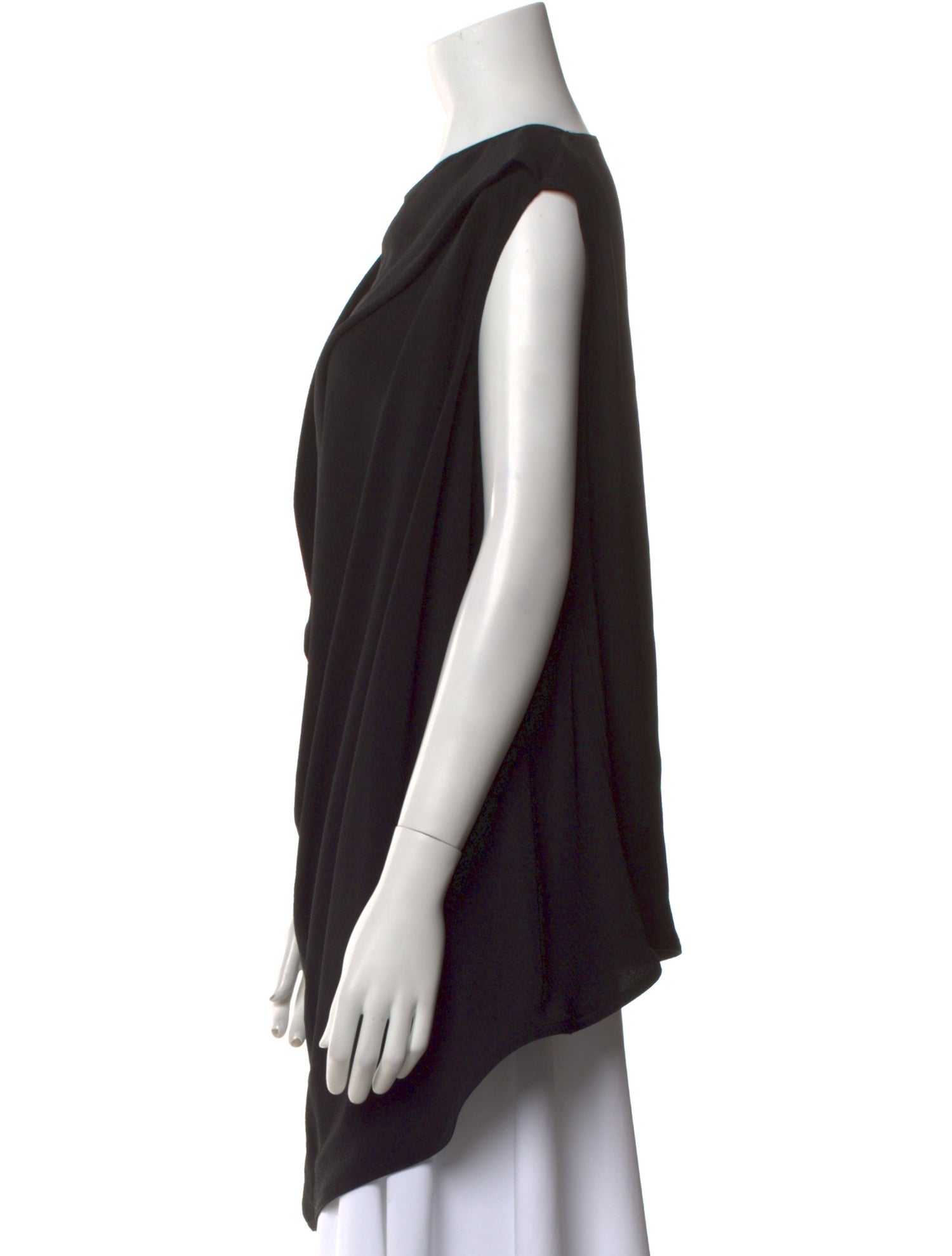 Rick Owens Cowl Neck Sleeveless Tunic