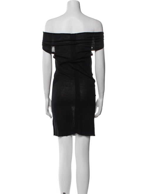 Rick Owens Off-The-Shoulder Mini Dress