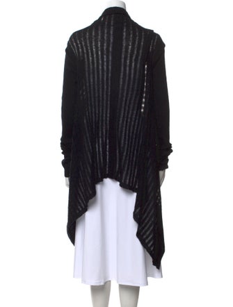Rick Owens Striped Open Front Sweater