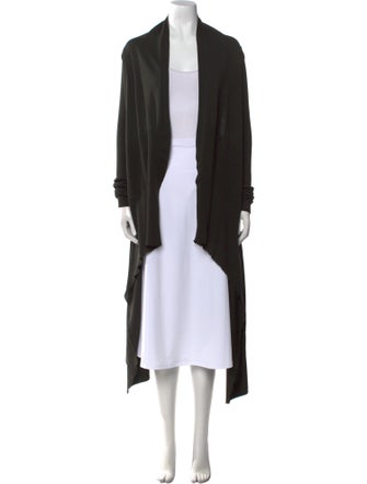 Rick Owens Virgin Wool Open Front Sweater