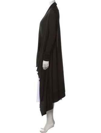 Rick Owens Virgin Wool Open Front Sweater
