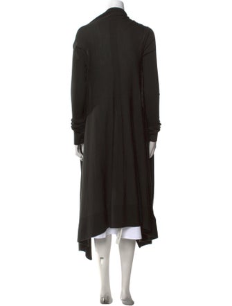 Rick Owens Virgin Wool Open Front Sweater