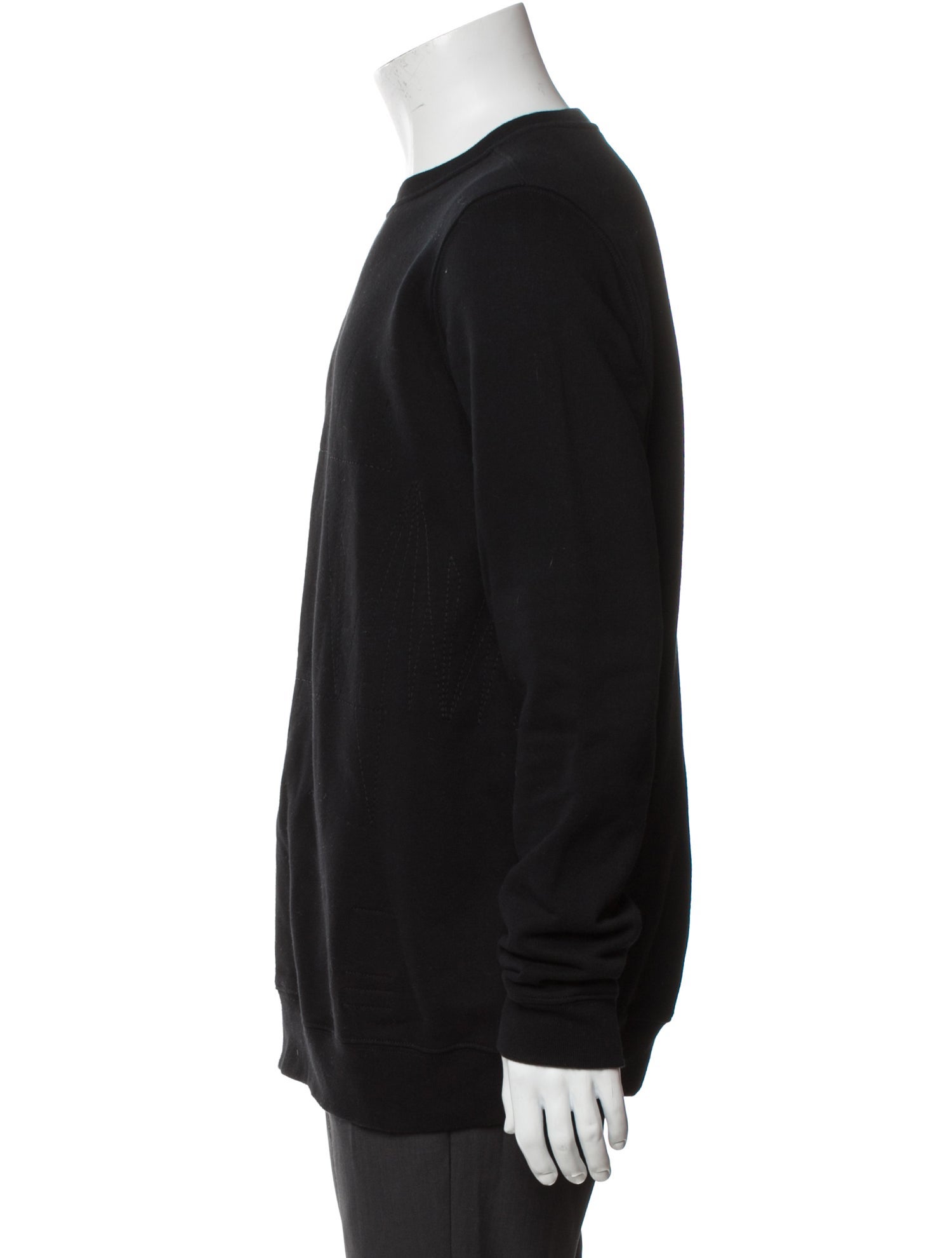 Rick Owens Crew Neck Long Sleeve Sweatshirt