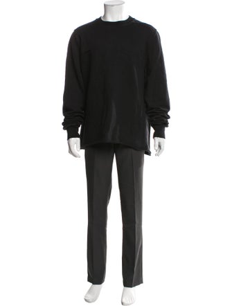 Rick Owens Crew Neck Long Sleeve Sweatshirt