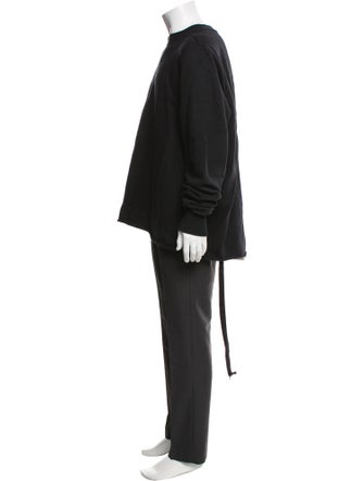 Rick Owens Crew Neck Long Sleeve Sweatshirt