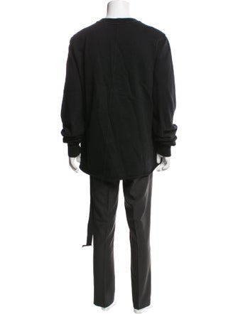 Rick Owens Crew Neck Long Sleeve Sweatshirt