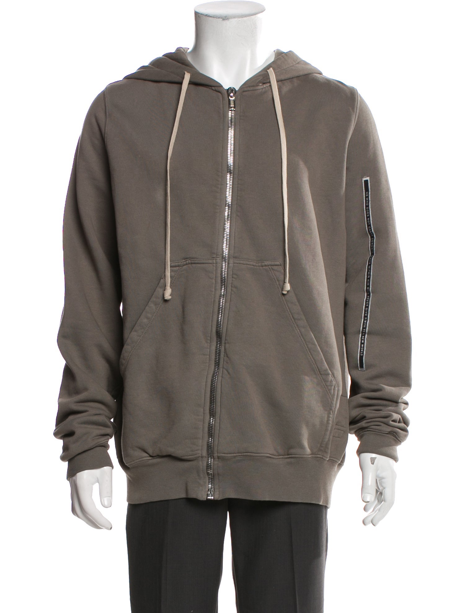 Rick Owens Crew Neck Long Sleeve Hoodie