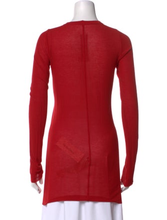 Rick Owens Crew Neck Long Sleeve Tunic