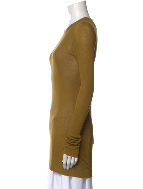 Rick Owens Scoop Neck Long Sleeve Tunic