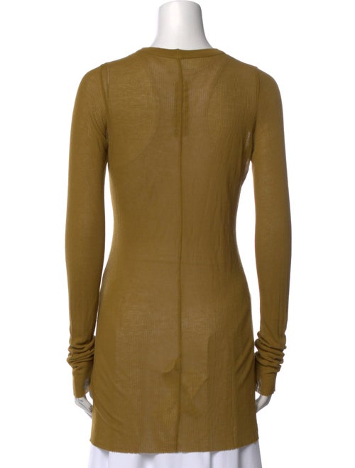 Rick Owens Scoop Neck Long Sleeve Tunic