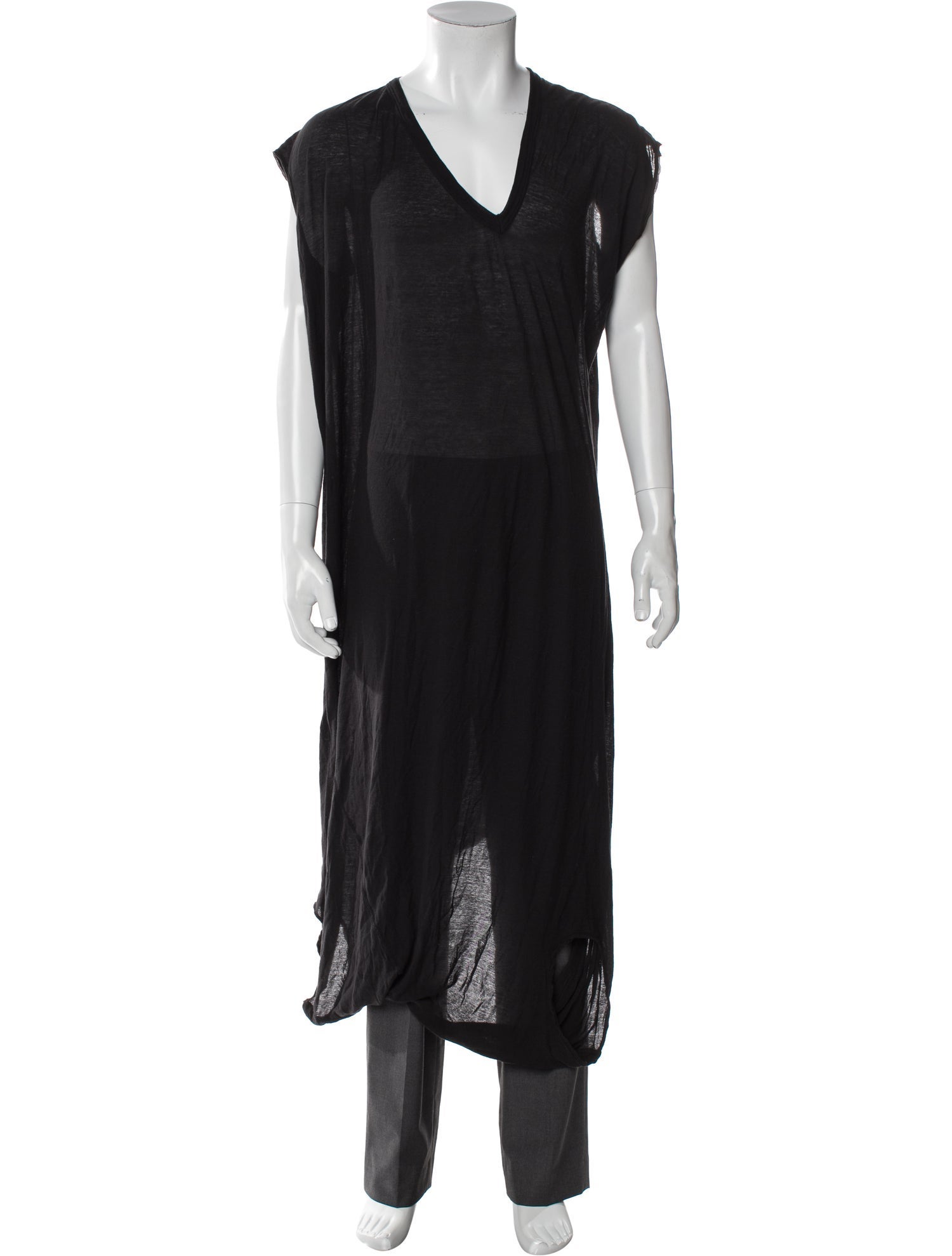 Rick Owens V-Neck Short Sleeve Jersey