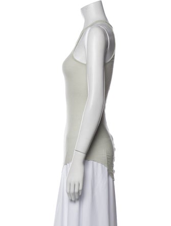 Rick Owens Scoop Neck Sleeveless Top