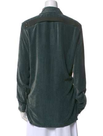 Rick Owens Long Sleeve Button-Up Top