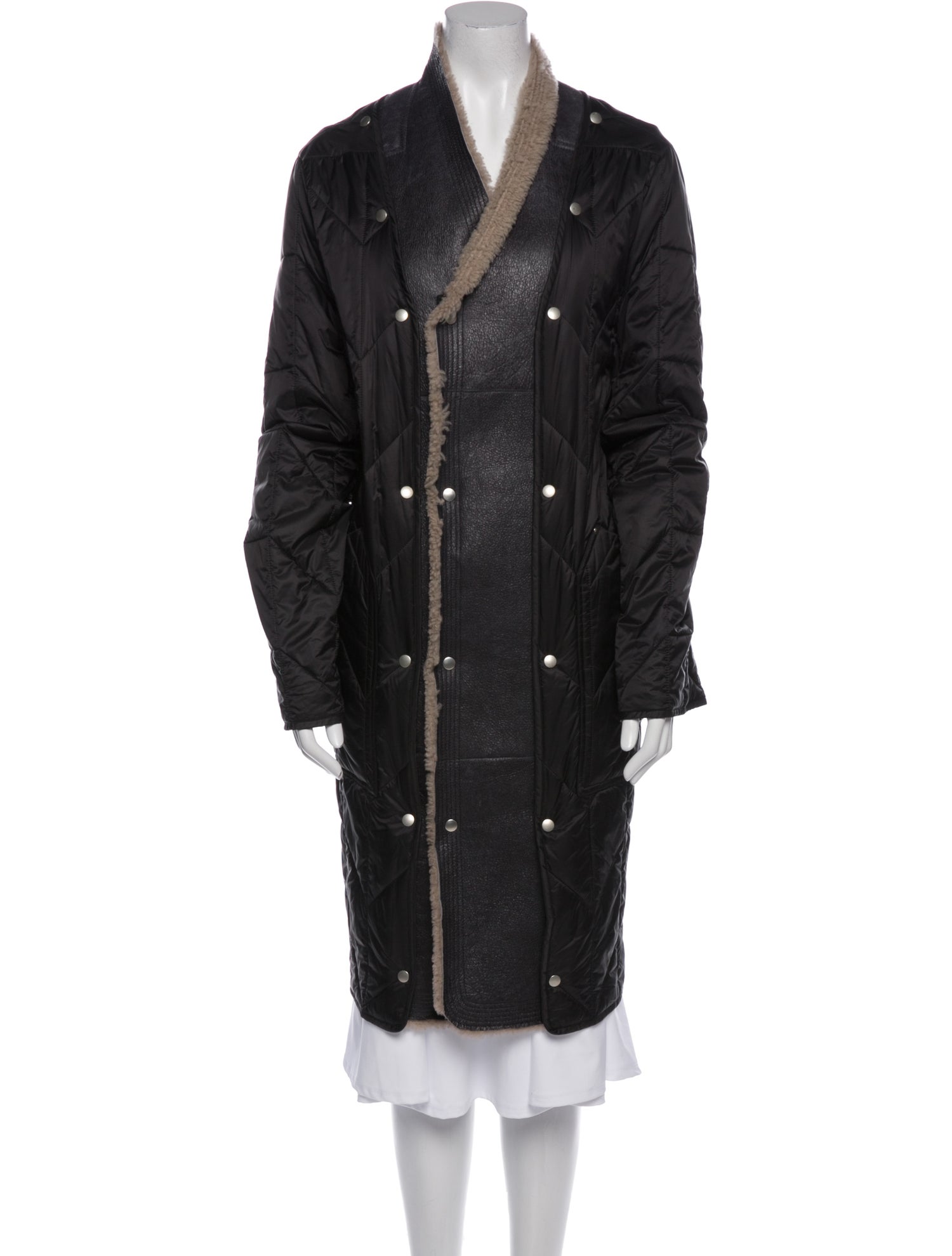 Rick Owens Nylon Fur Coat