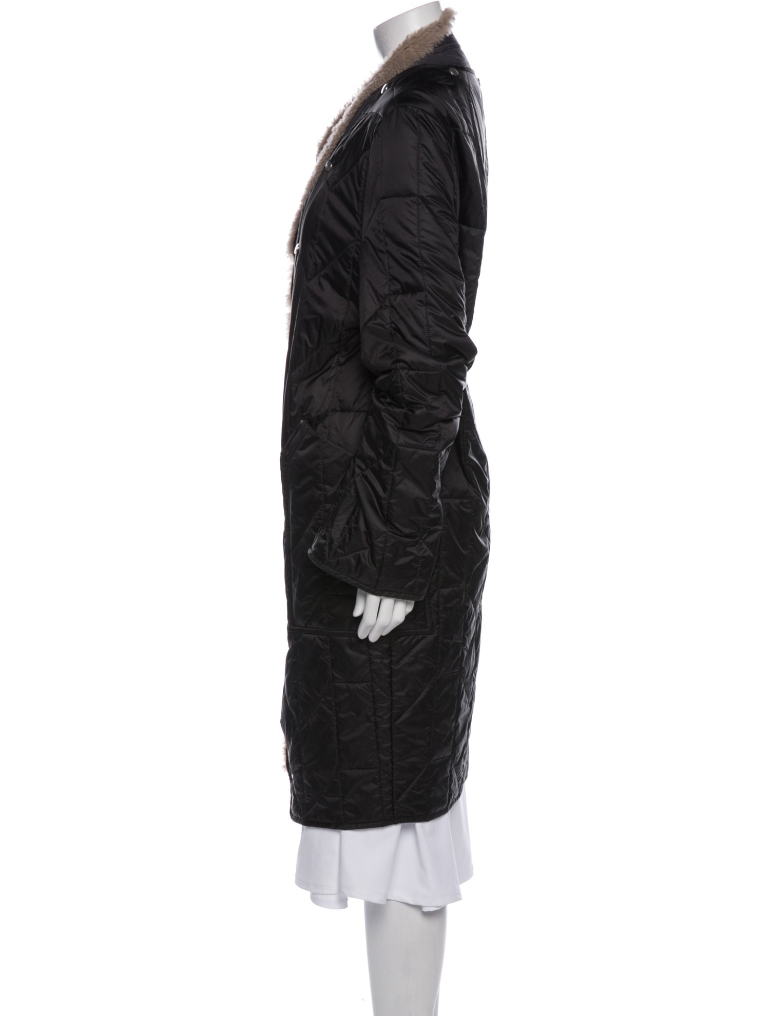 Rick Owens Nylon Fur Coat