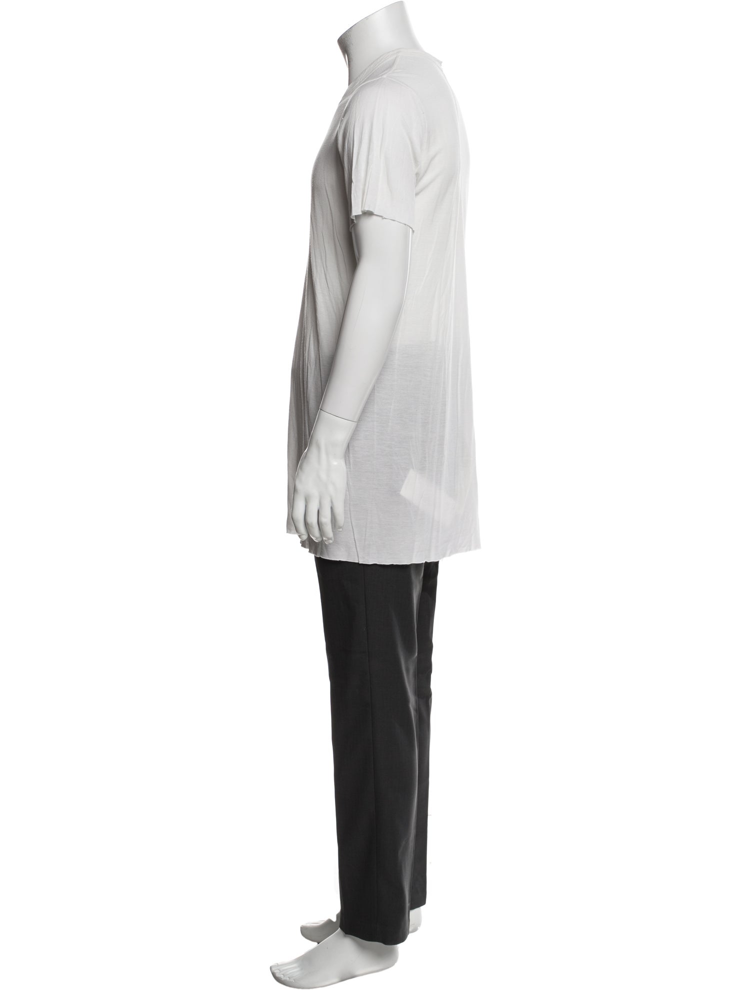 Rick Owens Scoop Neck Short Sleeve T-Shirt