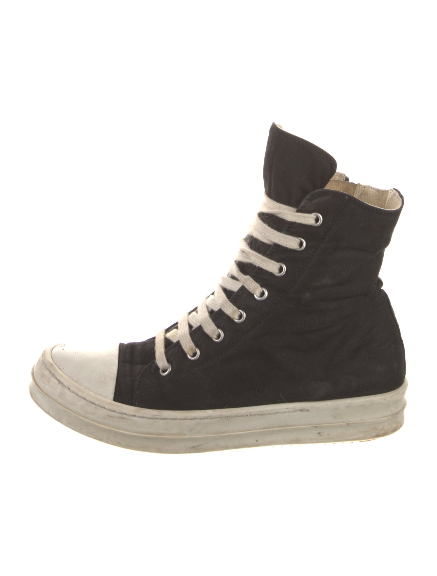 Rick Owens Canvas Wedge Sneakers