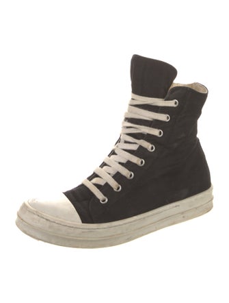 Rick Owens Canvas Wedge Sneakers