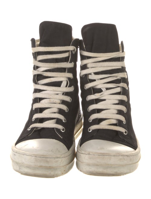 Rick Owens Canvas Wedge Sneakers