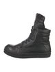 Rick Owens Leather Lace-Up Boots