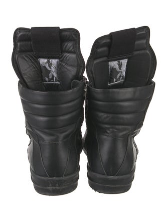 Rick Owens Leather Lace-Up Boots