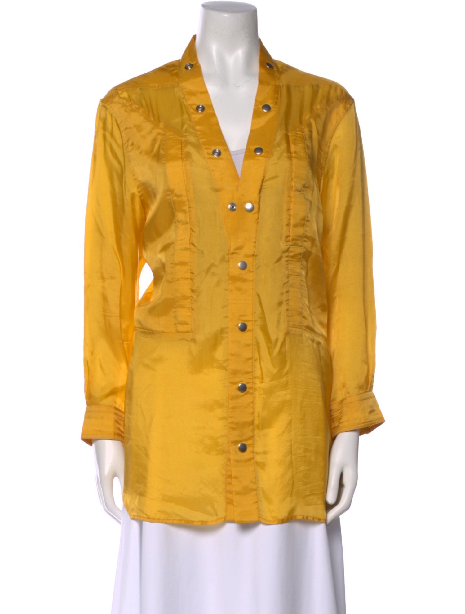 Rick Owens Long Sleeve Button-Up Top