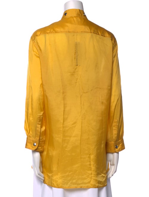 Rick Owens Long Sleeve Button-Up Top