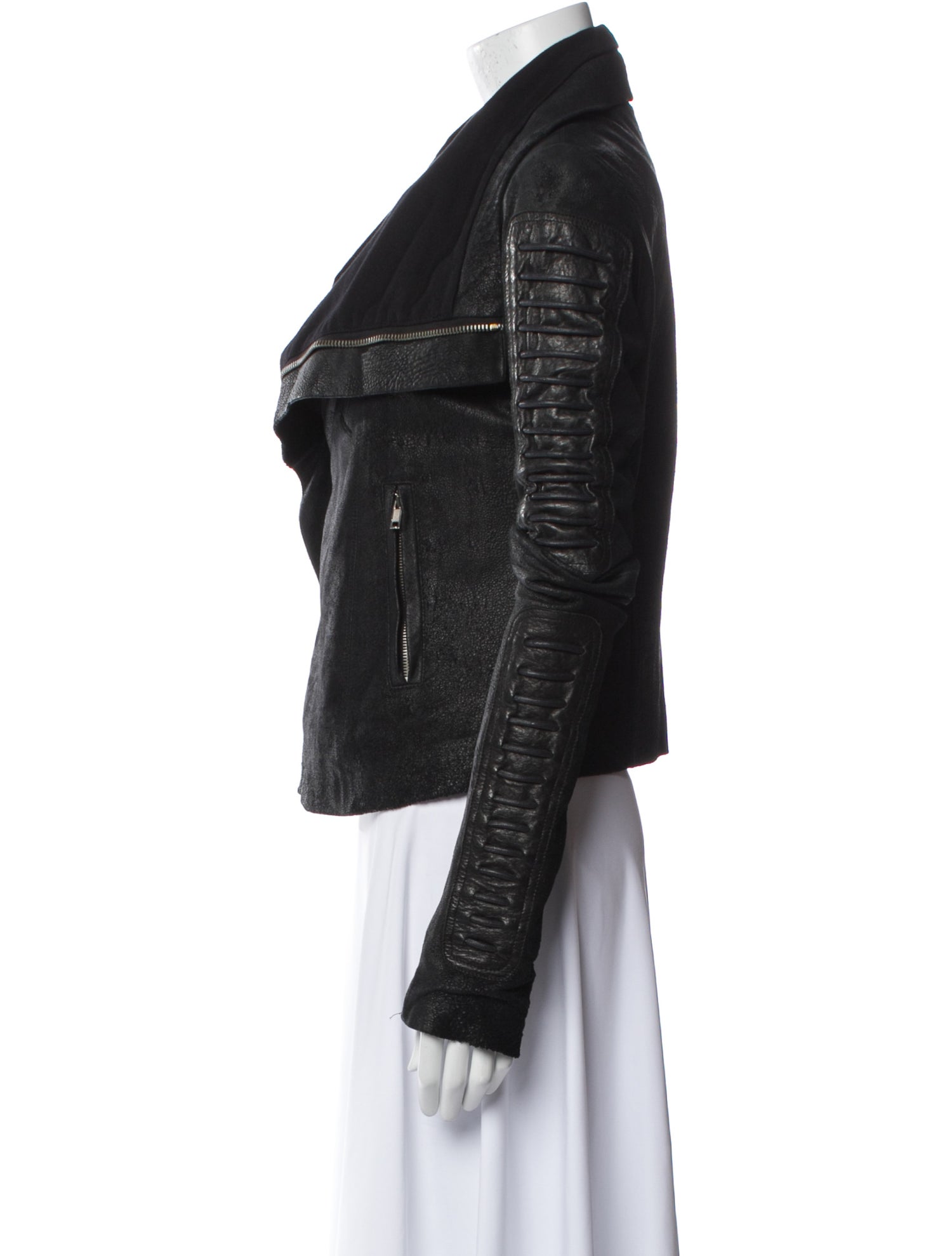 Rick Owens Lamb Leather Biker Jacket