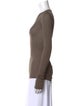 Rick Owens Scoop Neck Long Sleeve Top