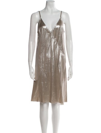 Rick Owens V-Neck Knee-Length Dress