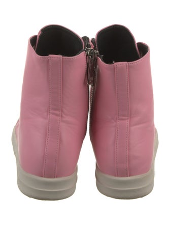 Rick Owens Leather Wedge Sneakers