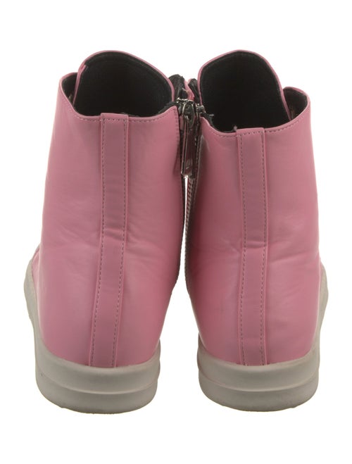 Rick Owens Leather Wedge Sneakers