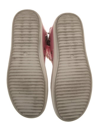 Rick Owens Leather Wedge Sneakers