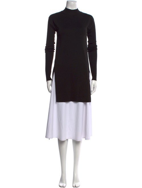 Rick Owens Virgin Wool Mock Neck Tunic