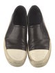 Rick Owens Leather Colorblock Pattern Loafer Sneakers